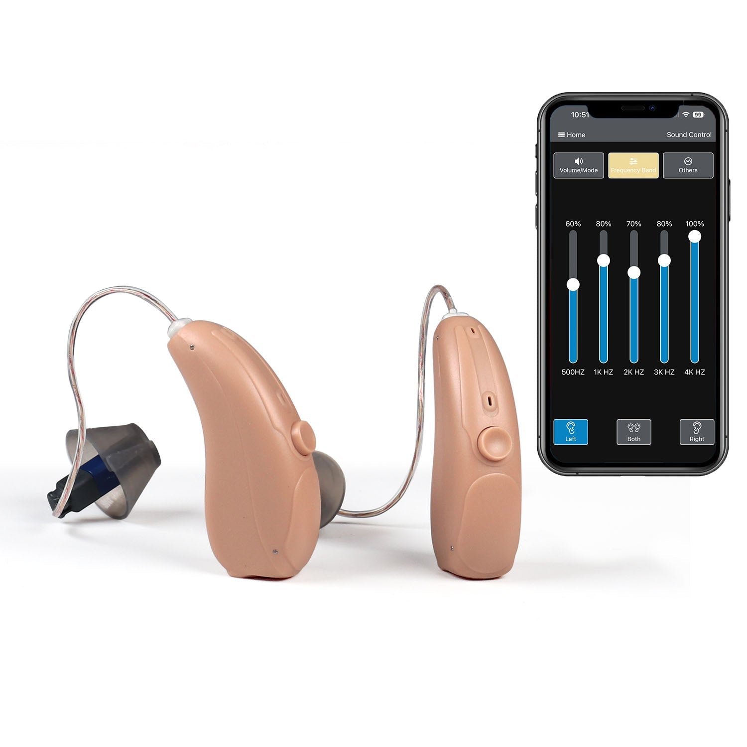 Bluetooth Hörgerät anpassbar mit mobiler App | Hinter dem Ohr | MX-Smart 2